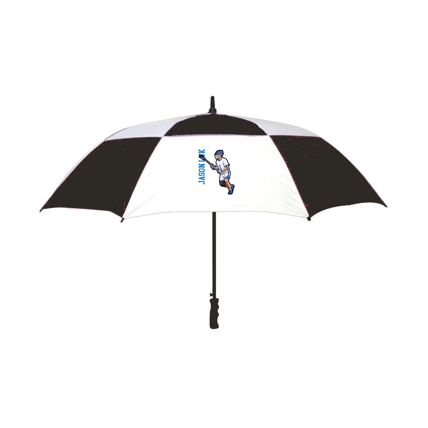 Golf Umbrella — Name Vertical in Black