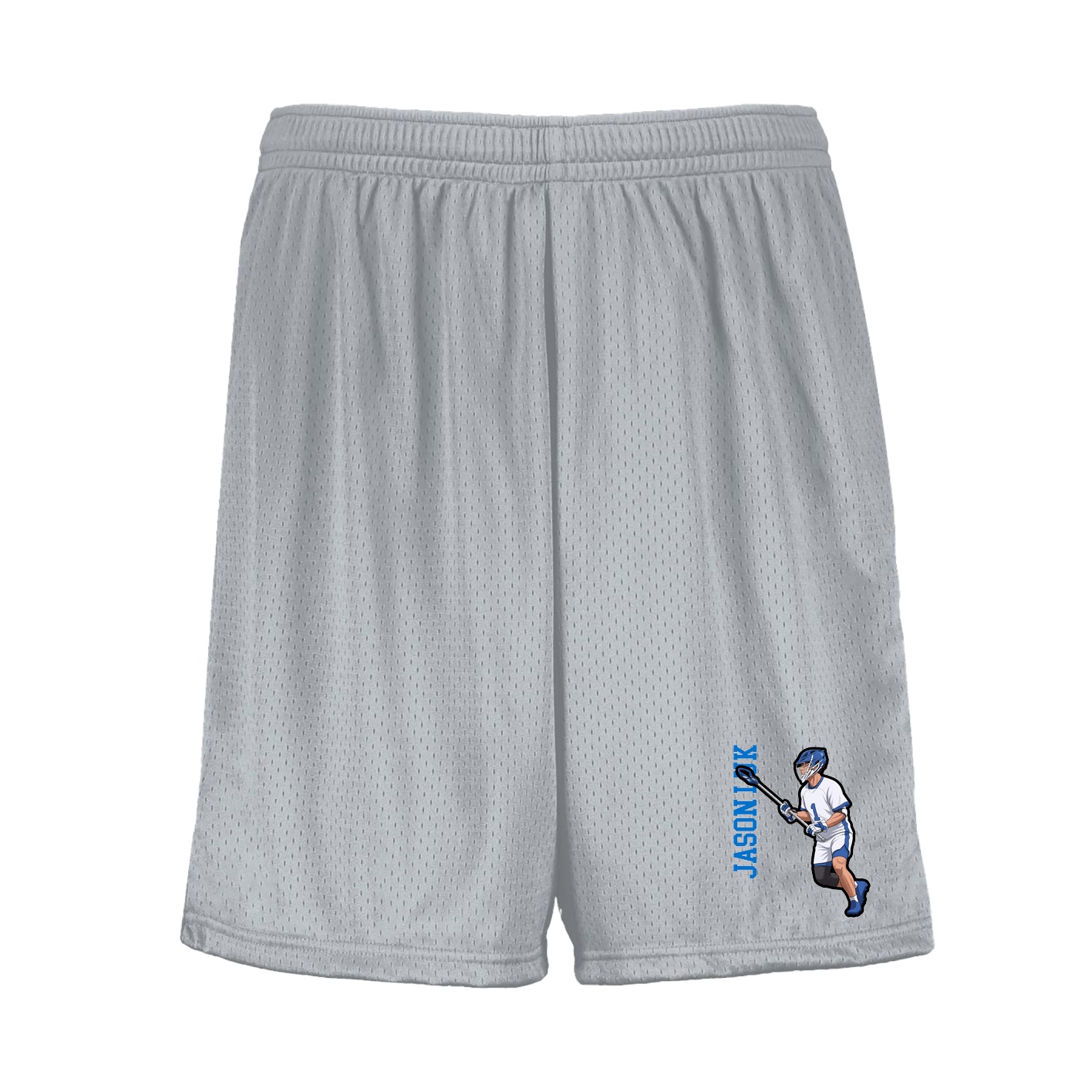 Shorts — Name Vertical in Silver