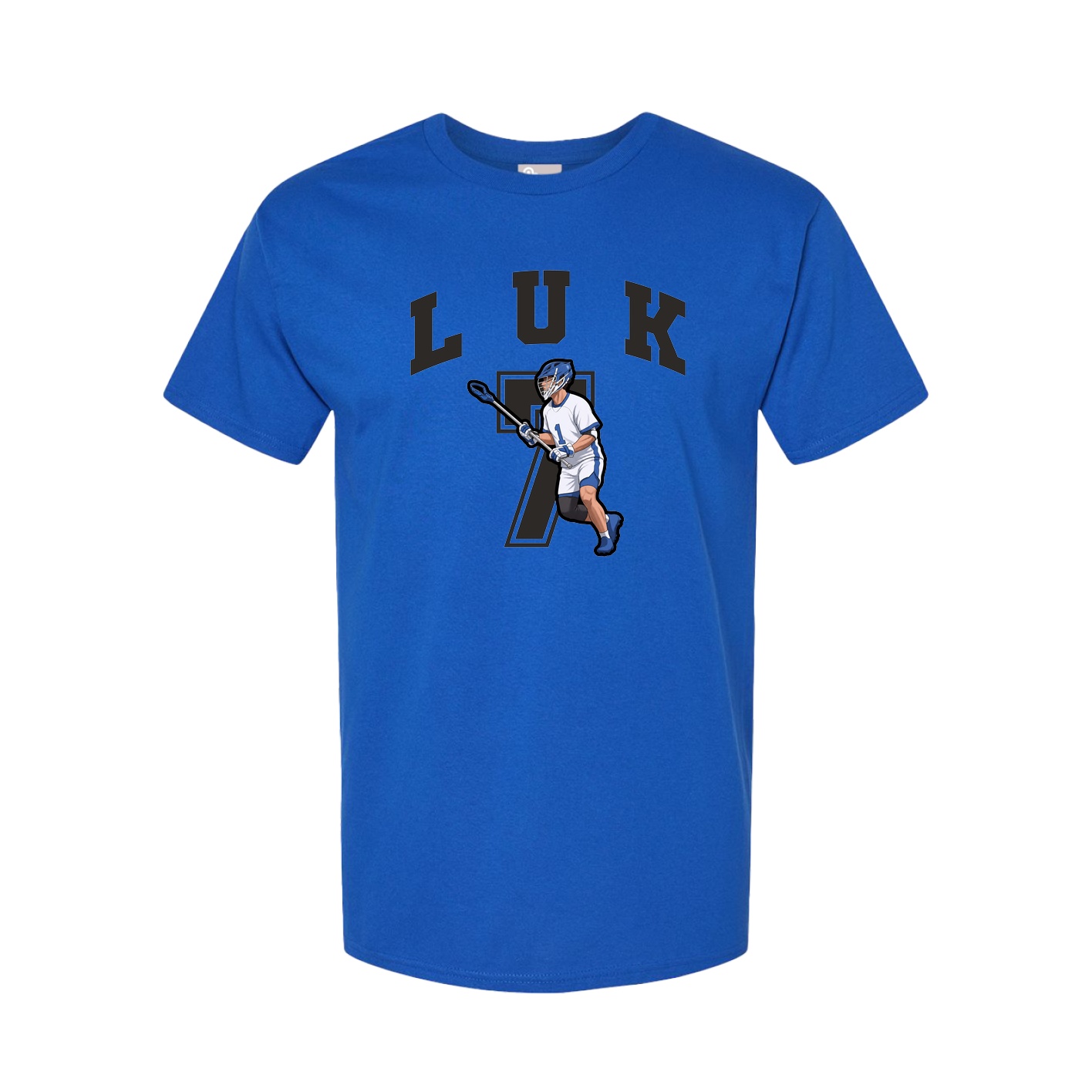 Youth Tee — Number in Royal