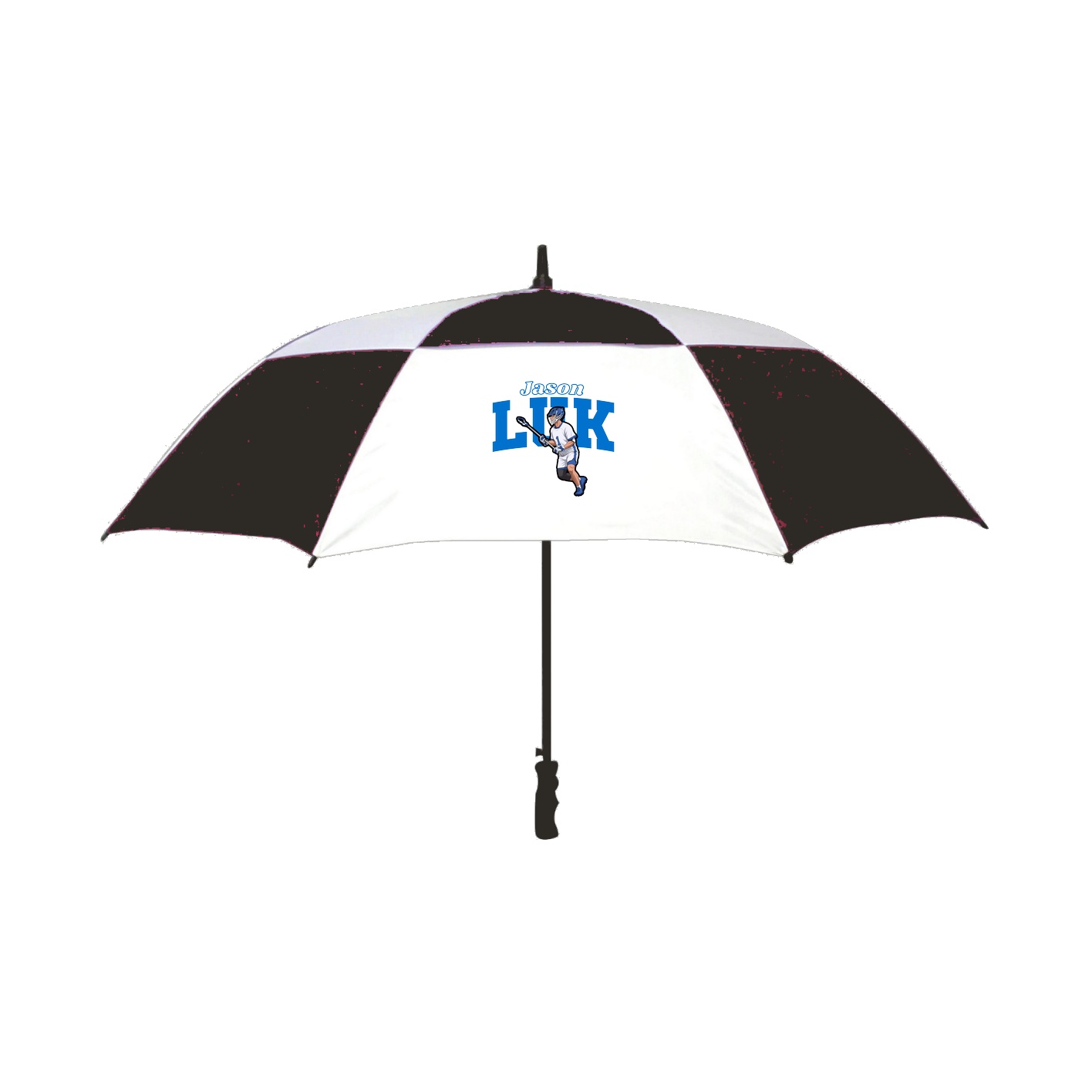Golf Umbrella — Name Arch in Black