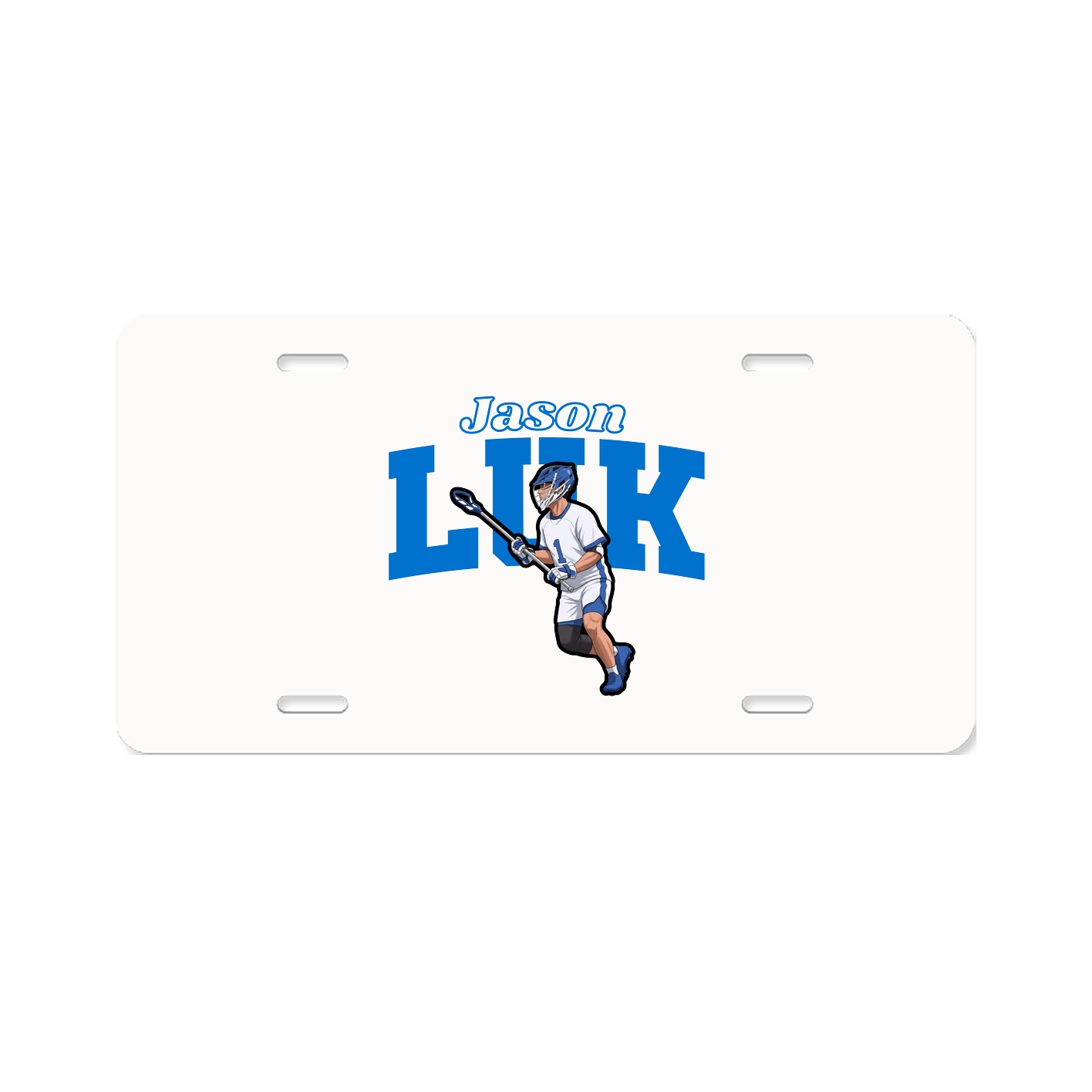 License Plate — Name Arch in Classic