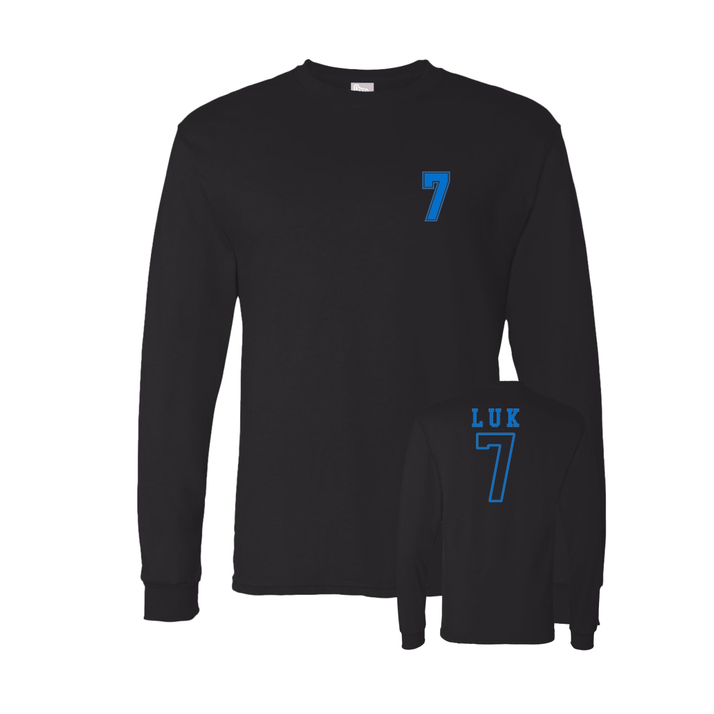 Long Sleeve Tee — Chest Back in Black
