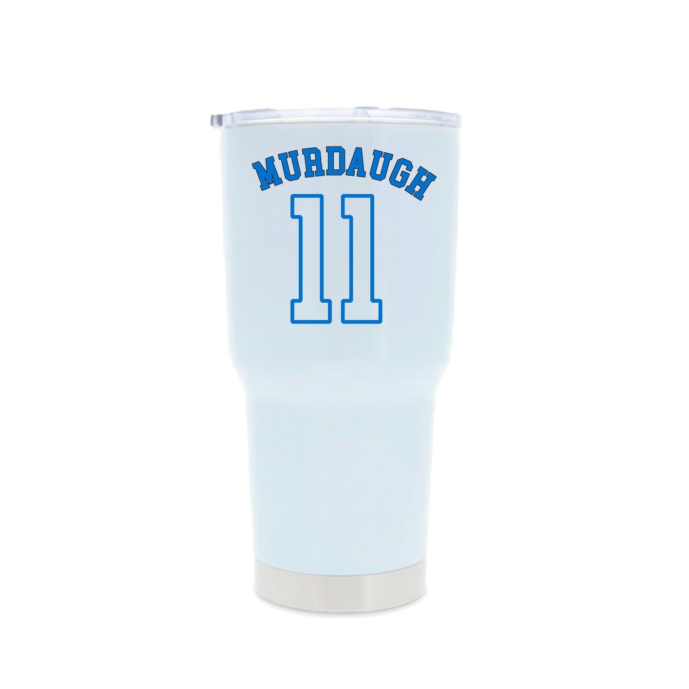 30oz Stainless Steel Tumbler — Shirsey Arch in White