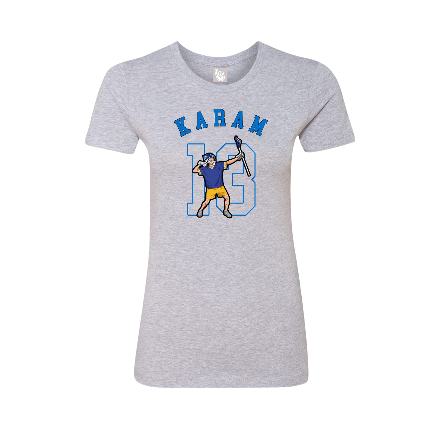 Fitted Women's Tee — Shirsey Arch in Grey