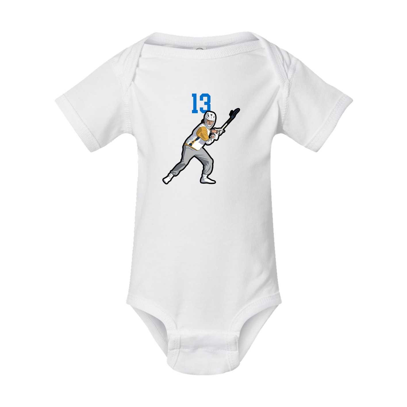Baby Onesie — Number Top in White