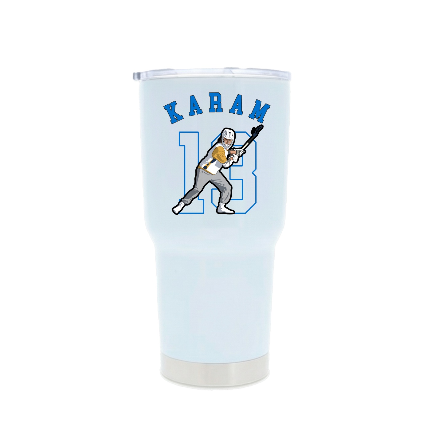 30oz Stainless Steel Tumbler — Shirsey Arch in White