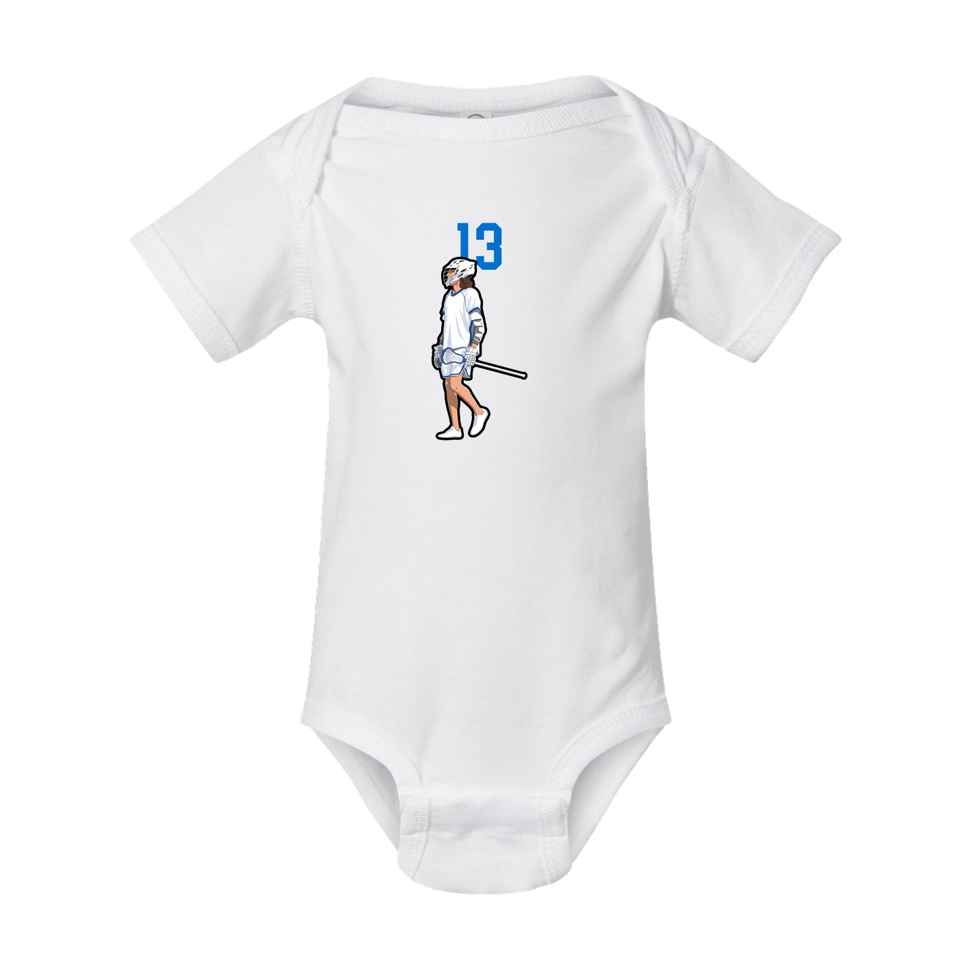 Baby Onesie — Number Top in White