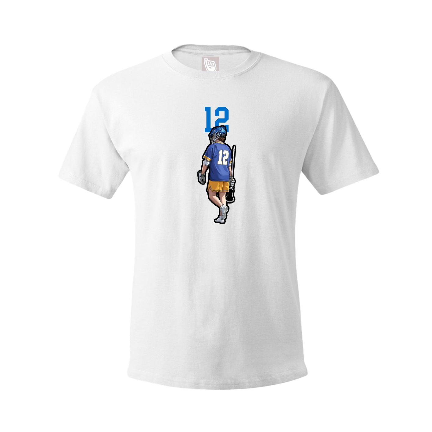 Youth Tee — Number Top in White