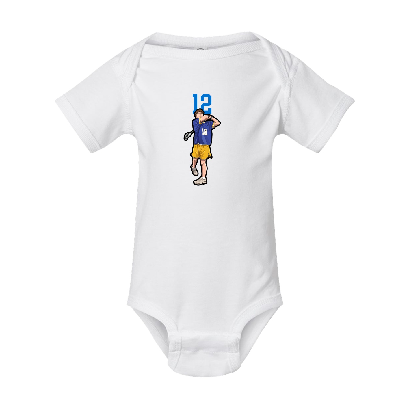 Baby Onesie — Number Top in White
