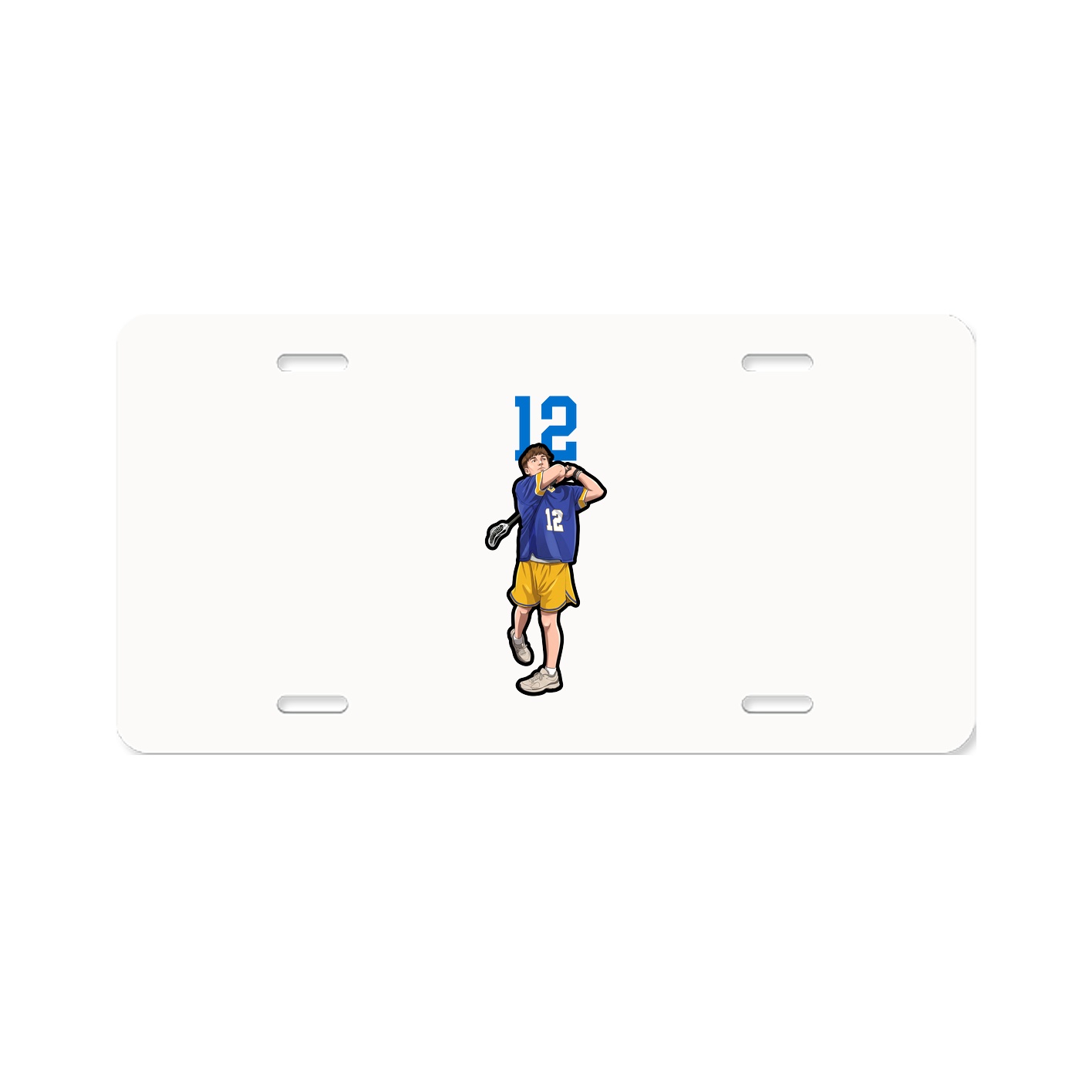 License Plate — Number Top in Classic
