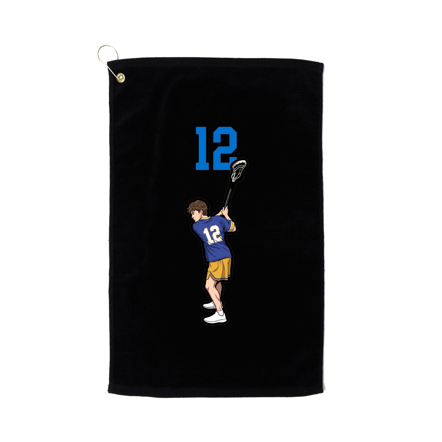 Golf Towel — Number Top in Black