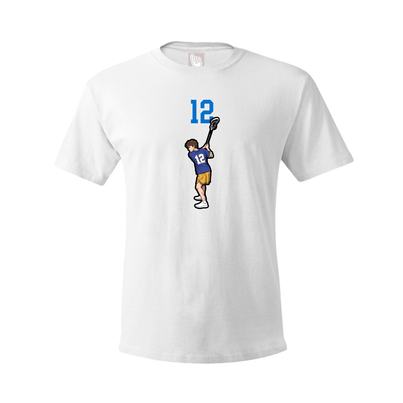 Youth Tee — Number Top in White