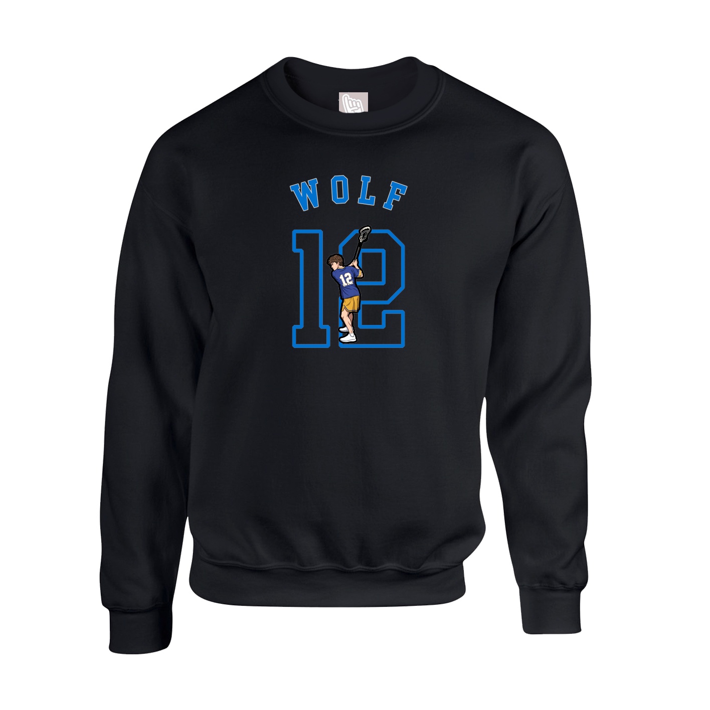 Fleece Crew — Shirsey Arch in Black
