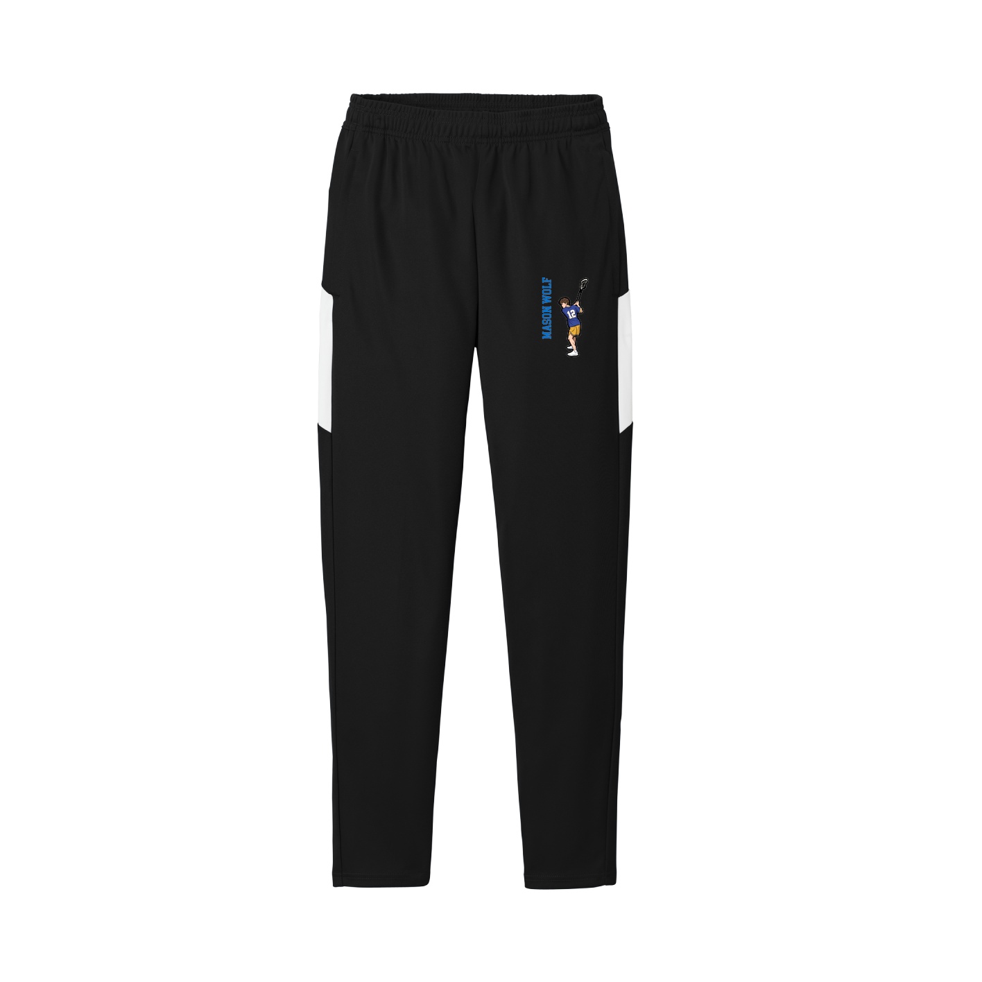 Team Travel Pant — Name Vertical in Black/White