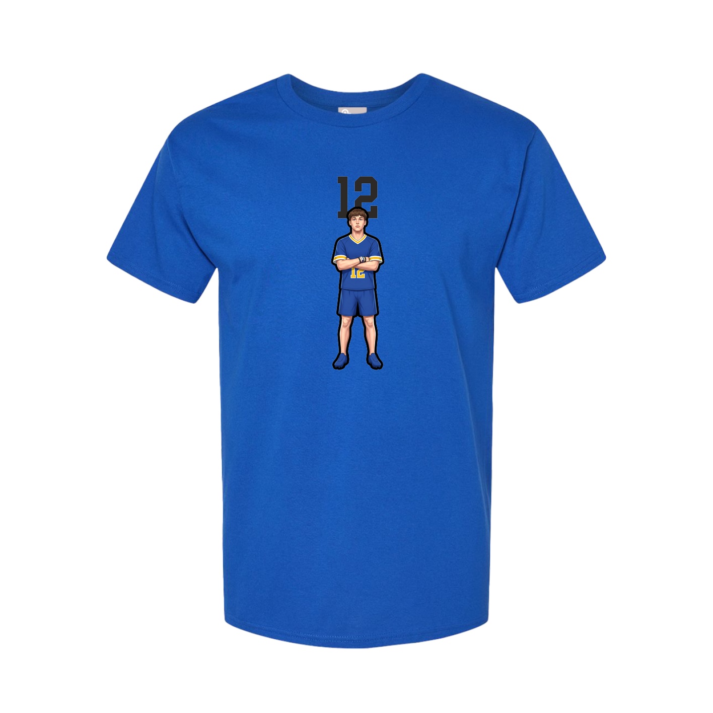 Youth Tee — Number Top in Royal
