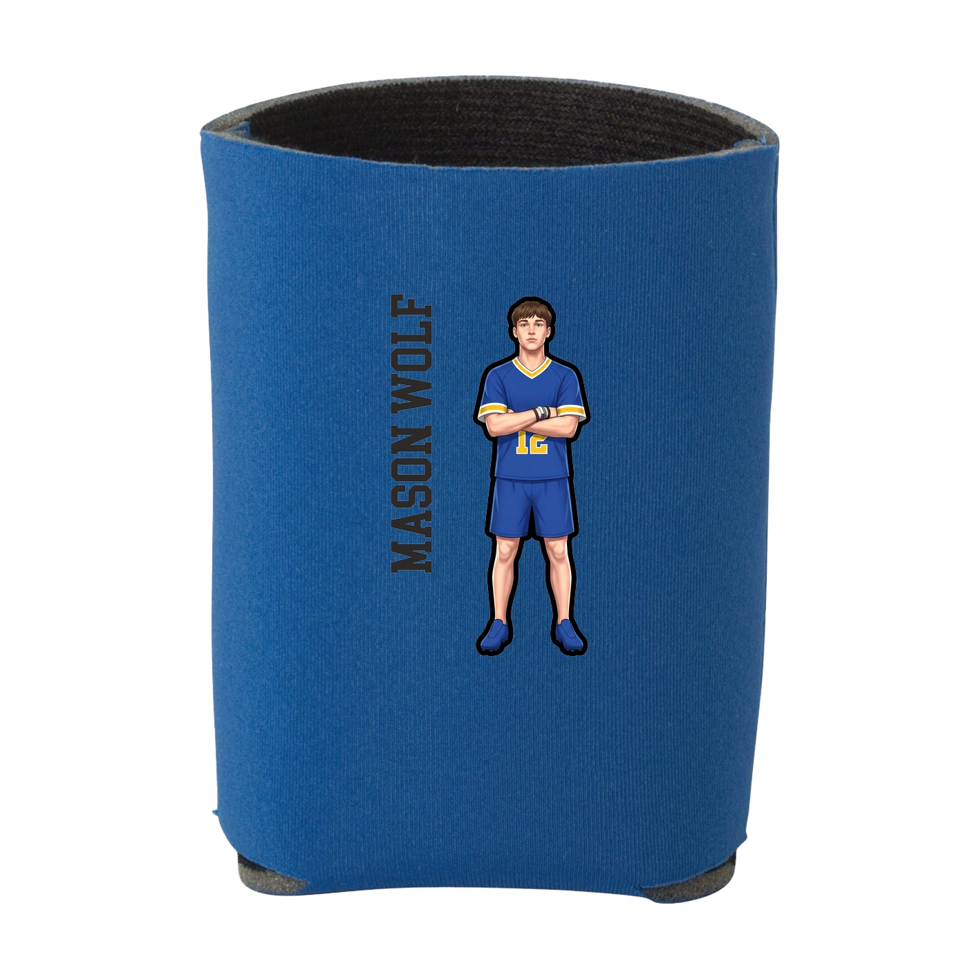 Can Holder — Name Vertical in Royal