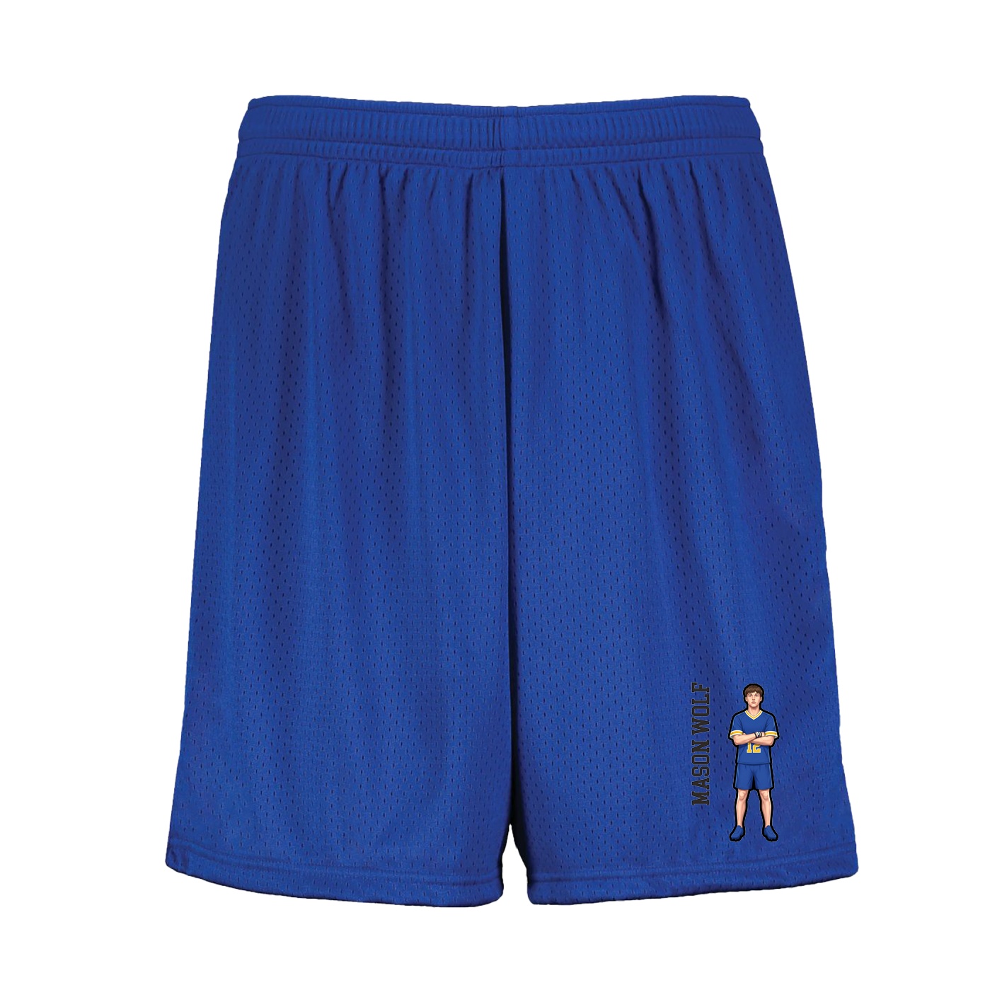 Shorts — Name Vertical in Royal