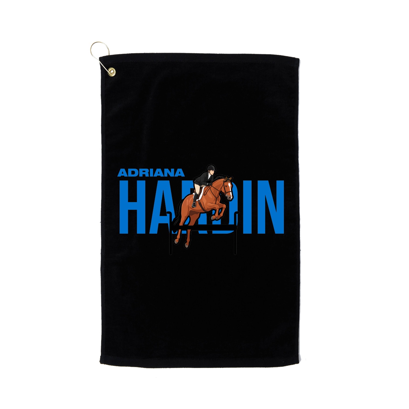 Golf Towel — Player Name in Black
