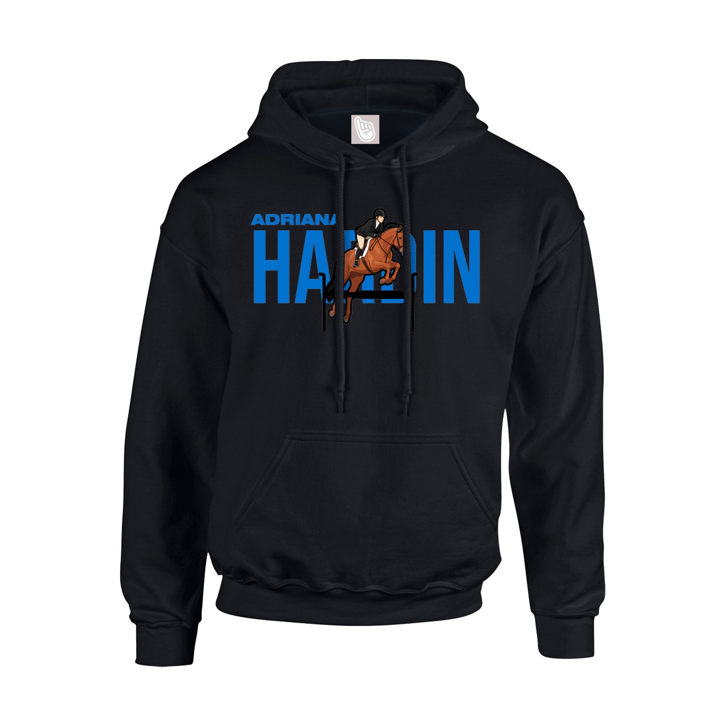 Youth Hoodie — Player Name in Black
