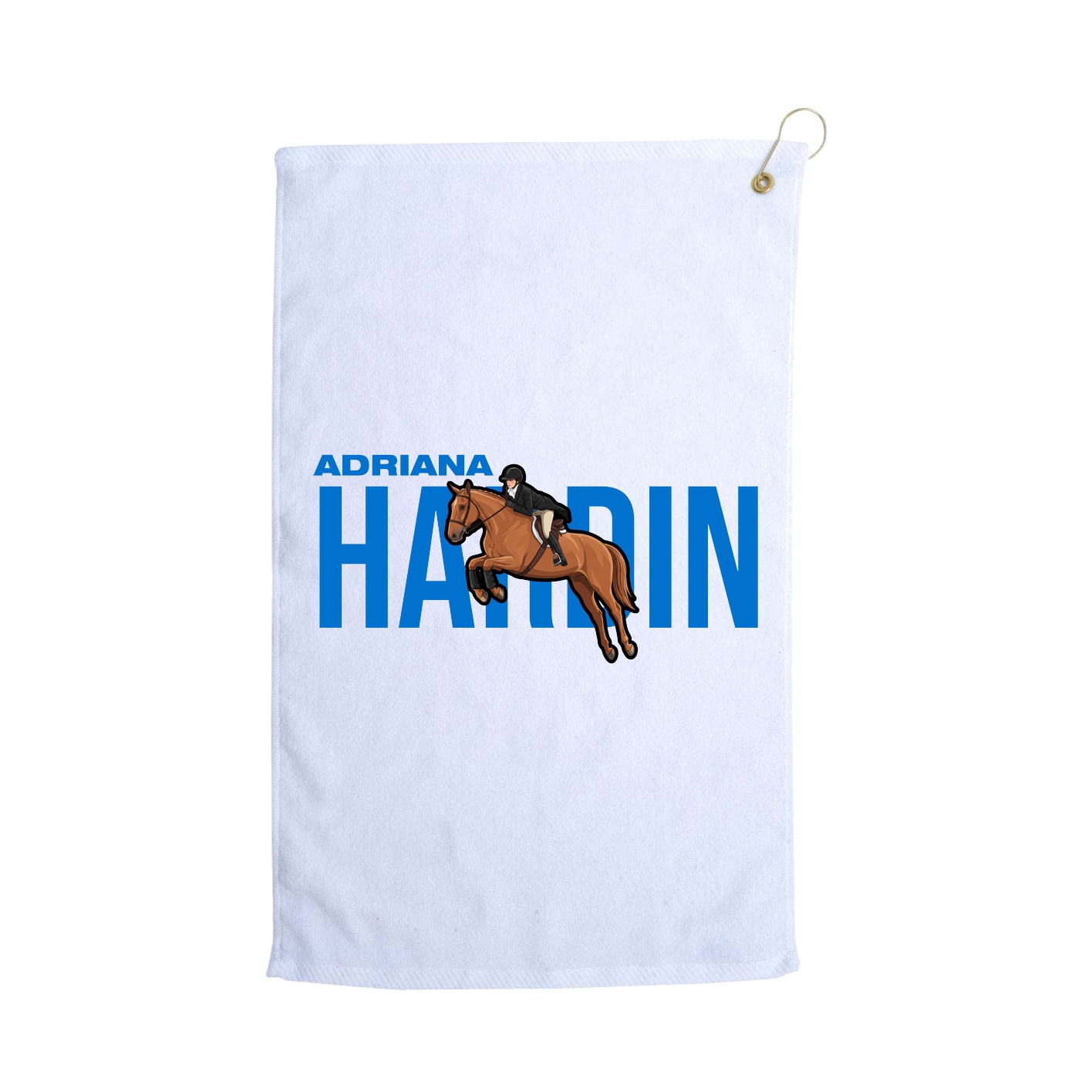 Golf Towel — Player Name in White