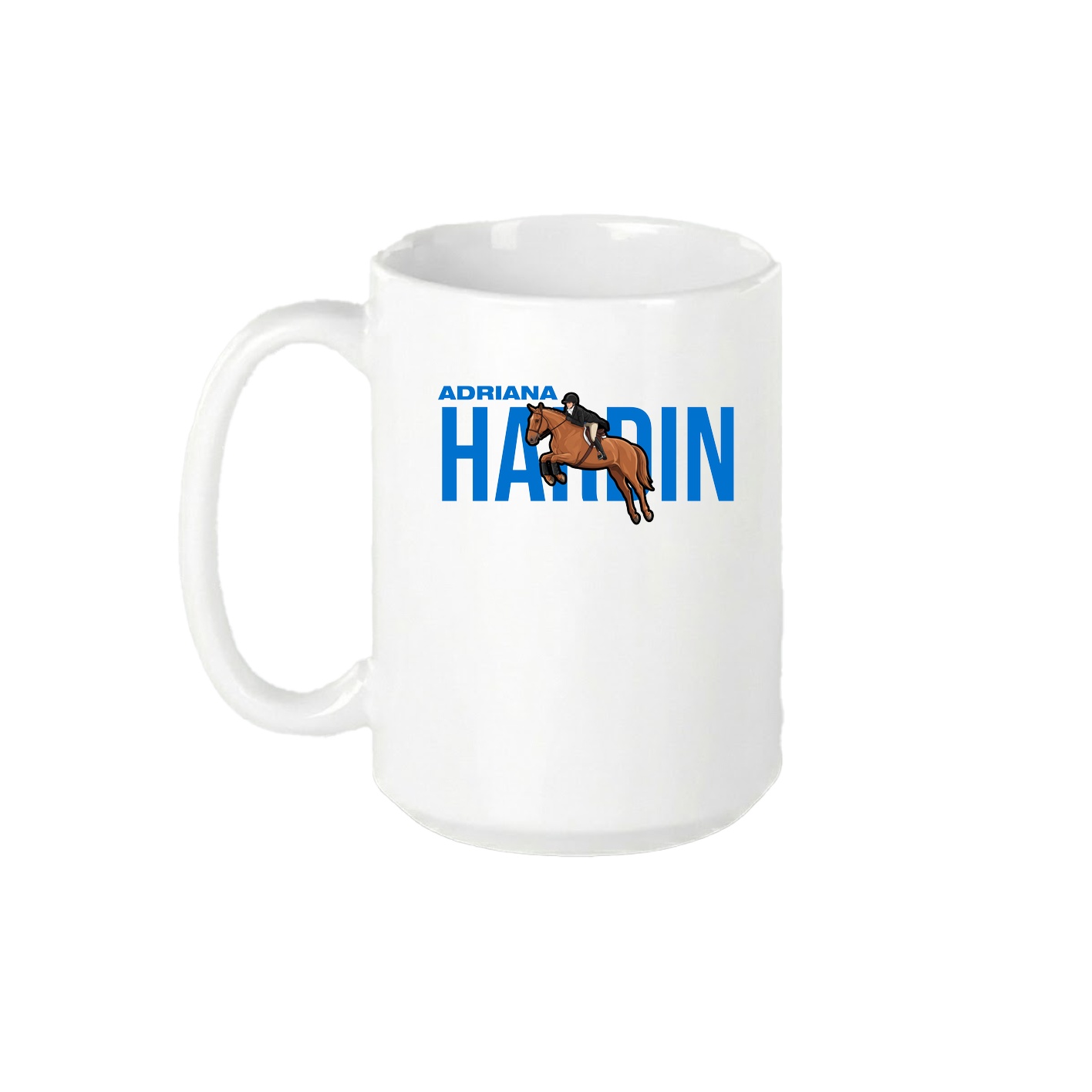 15oz Coffee Mug — Player Name in White