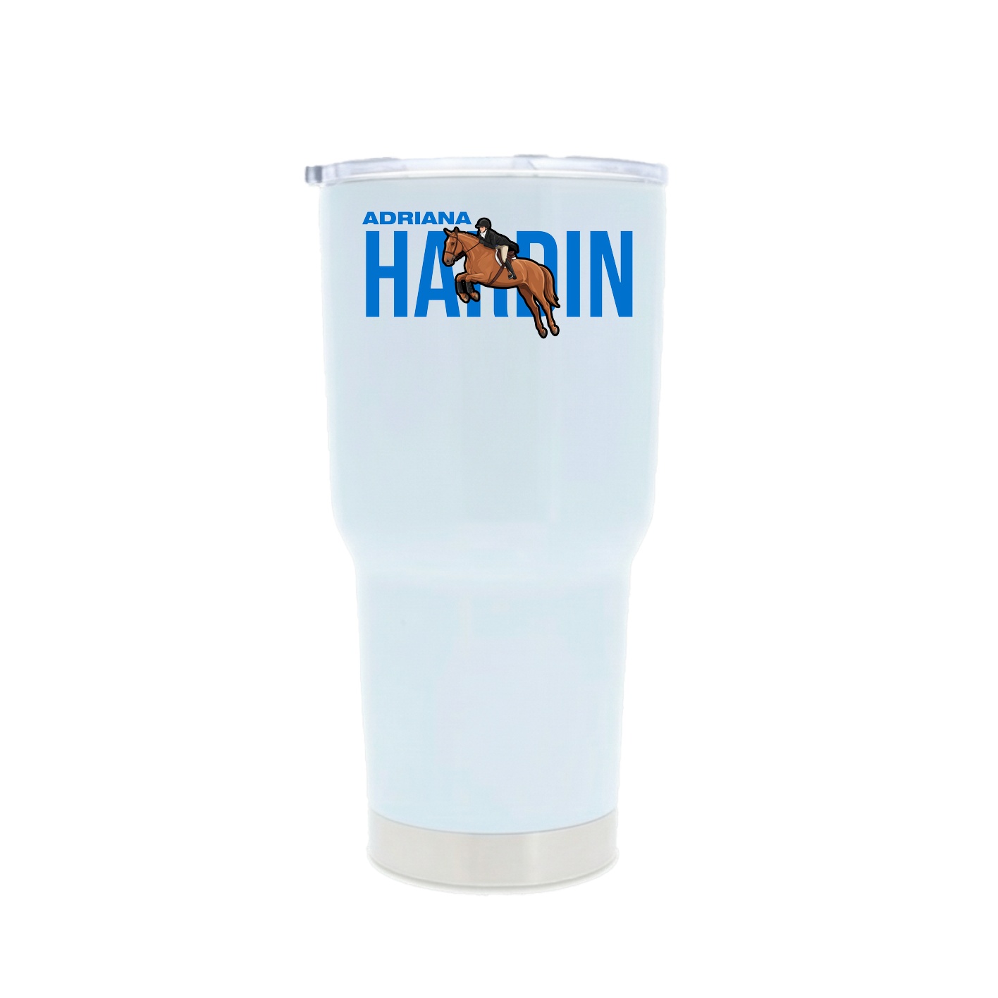 30oz Stainless Steel Tumbler — Player Name in White