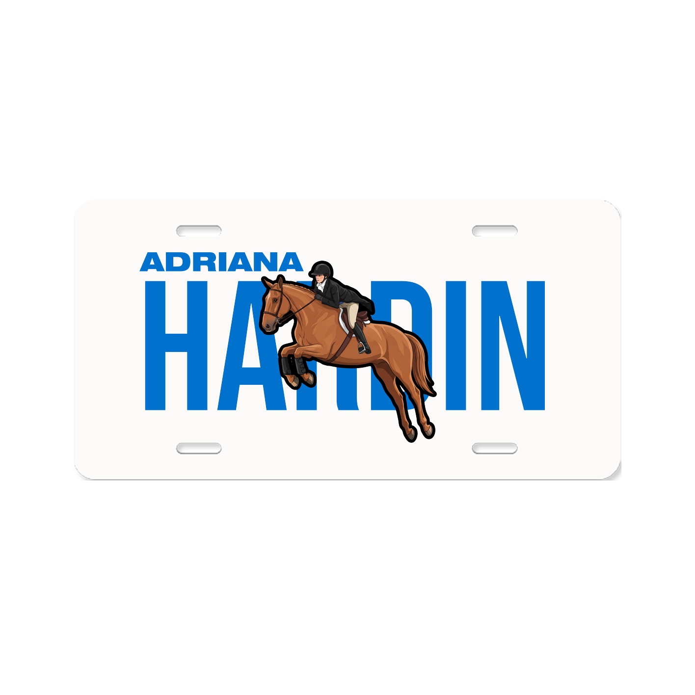 License Plate — Player Name in Classic