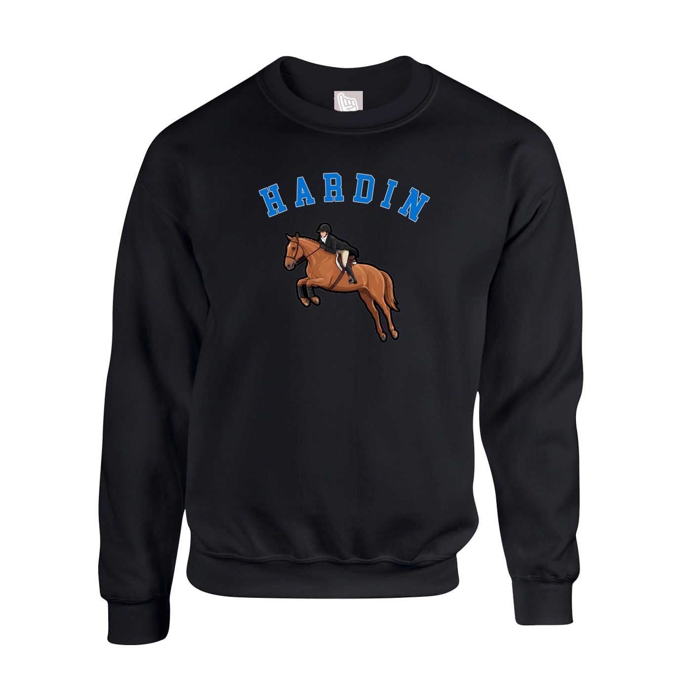 Fleece Crew — Shirsey Arch in Black