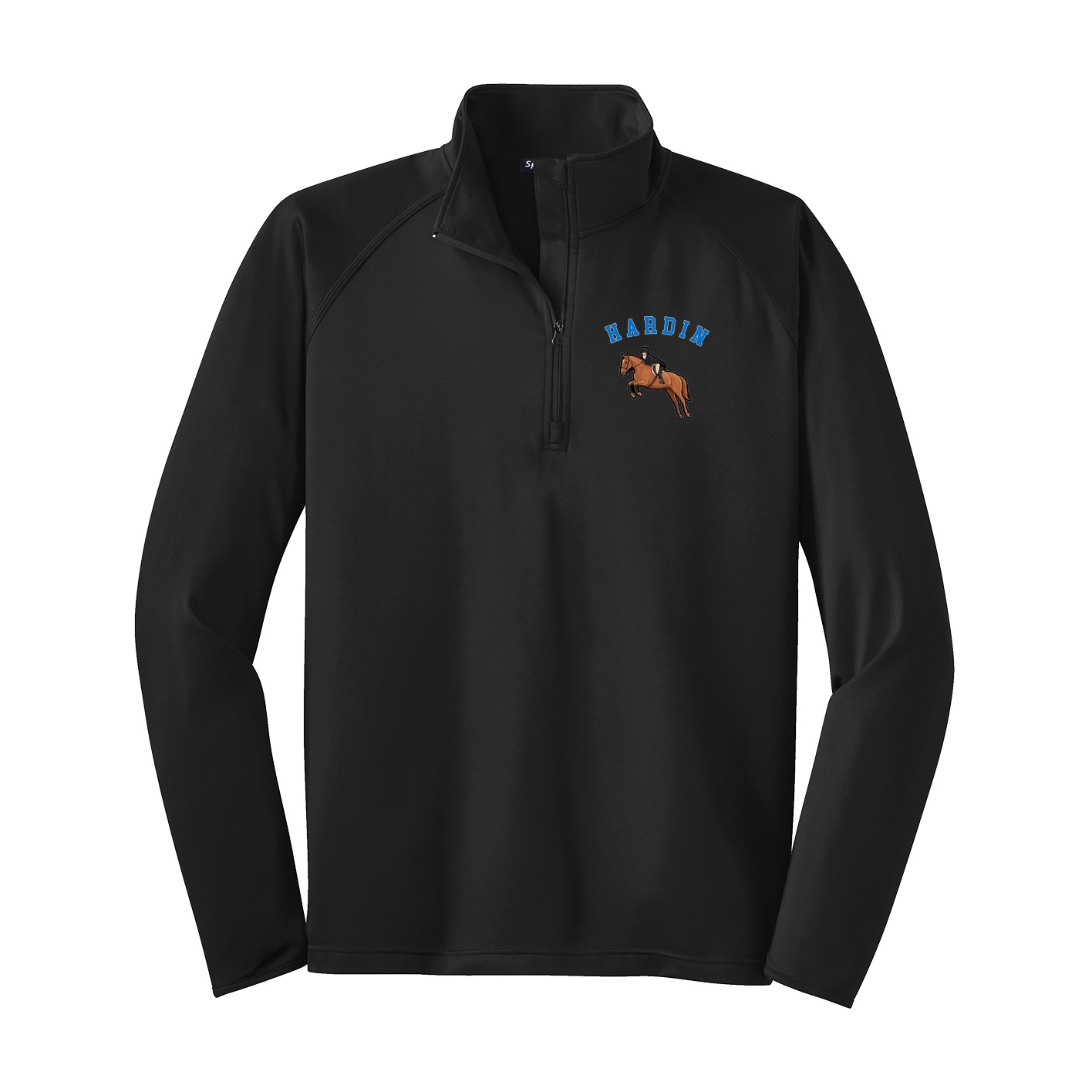 Q-Zip Pullover — Shirsey Arch in Black