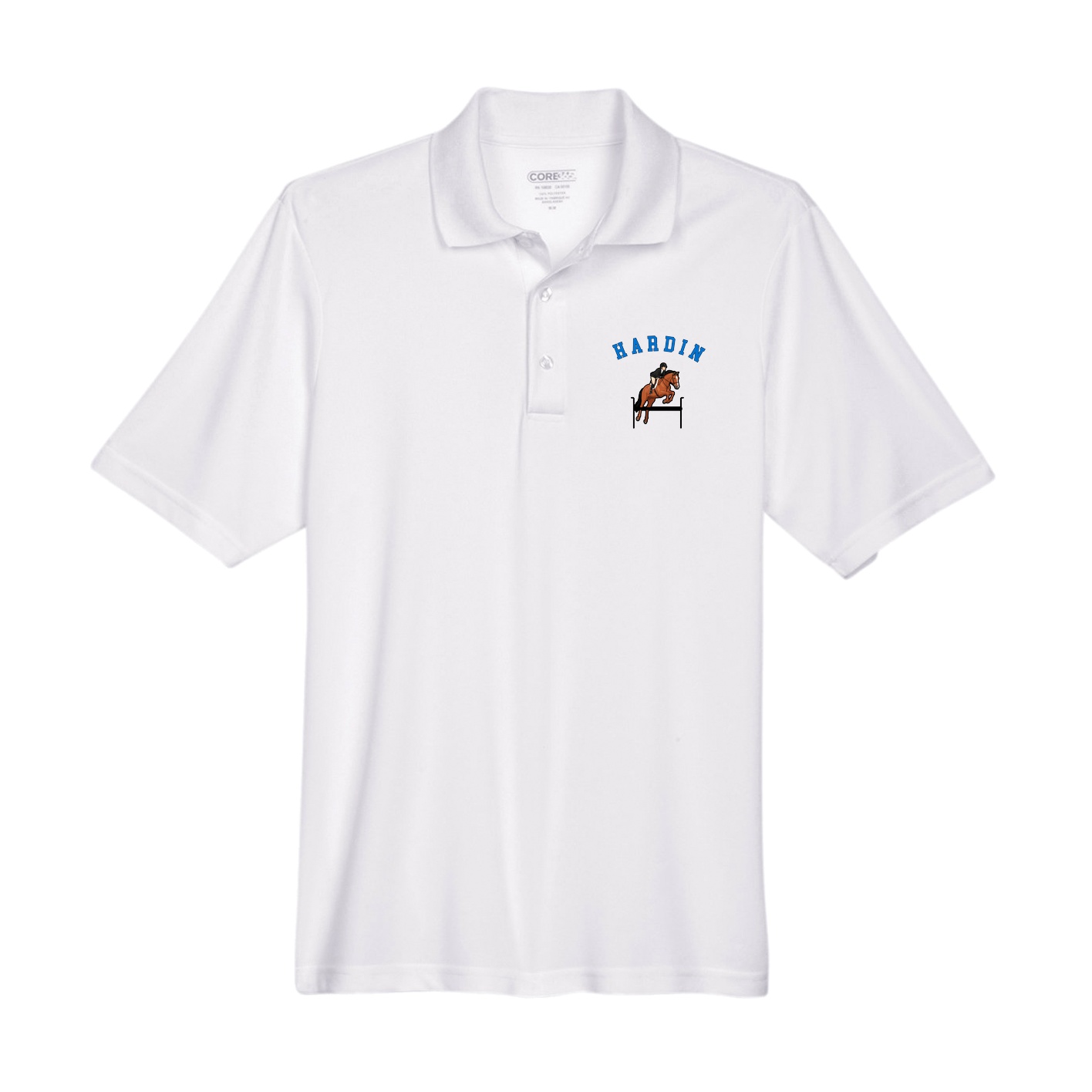 Performance Polo — Shirsey Arch in White