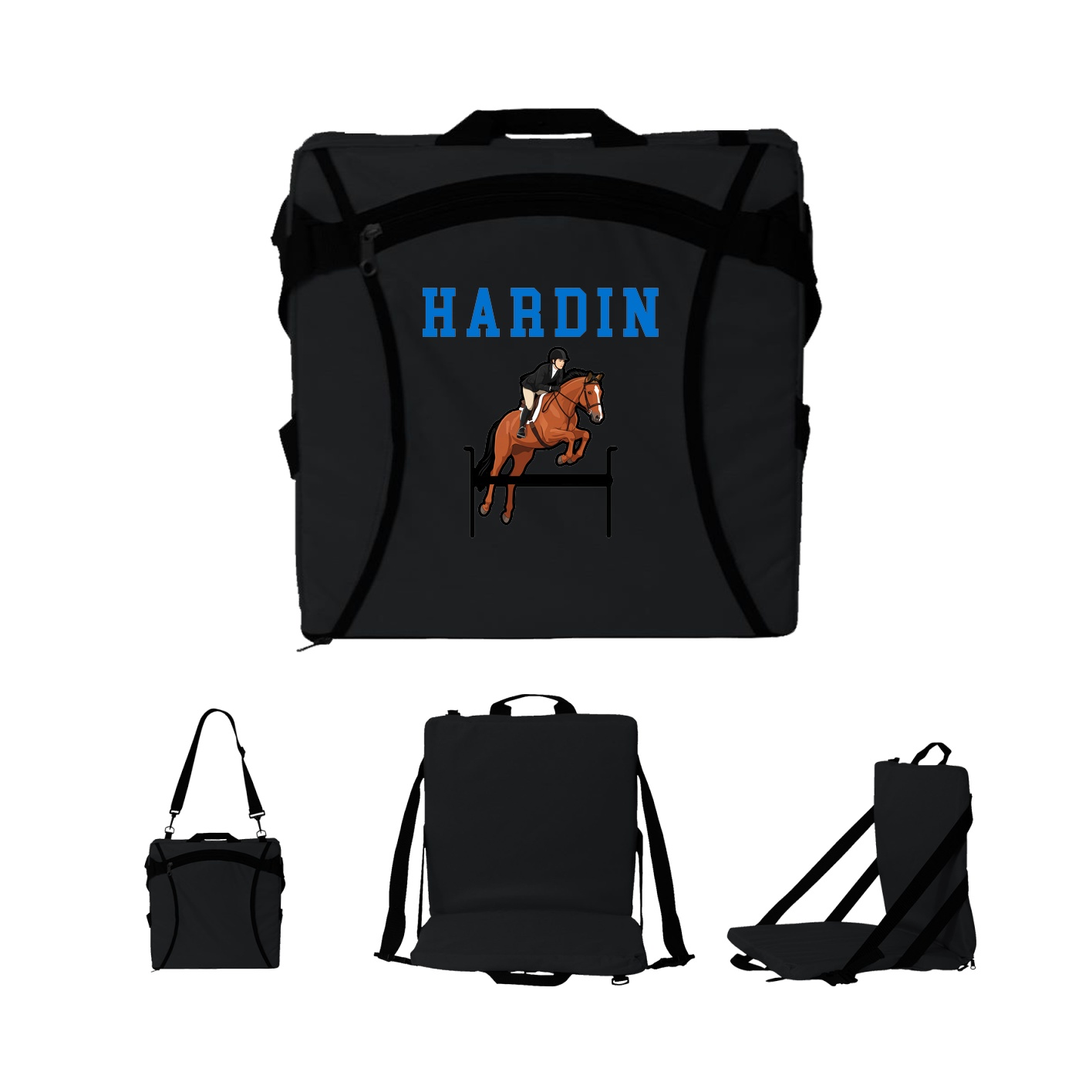 Folding Stadium Seat — Shirsey in Black