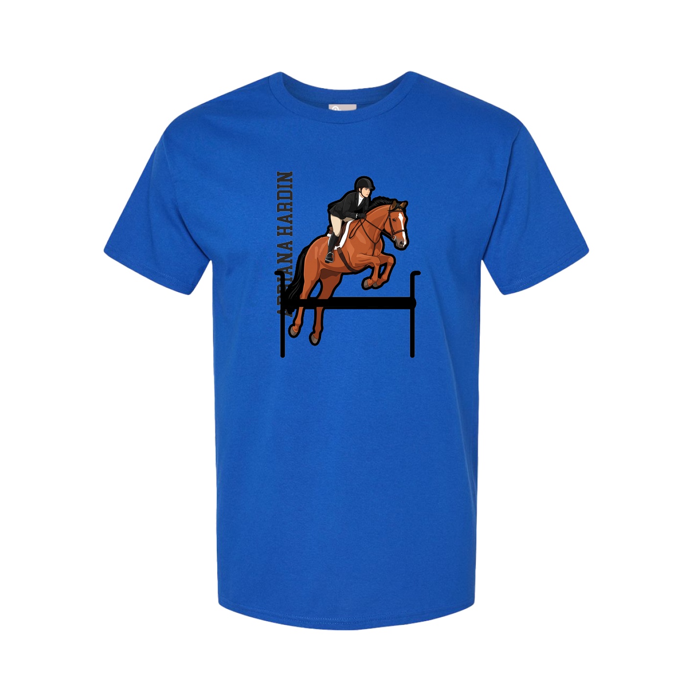 Tee — Name Vertical in Royal