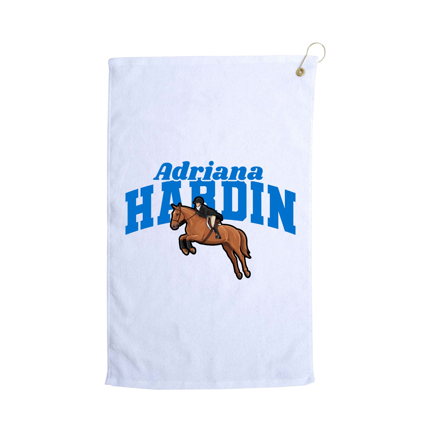 Golf Towel — Signature Arch in White