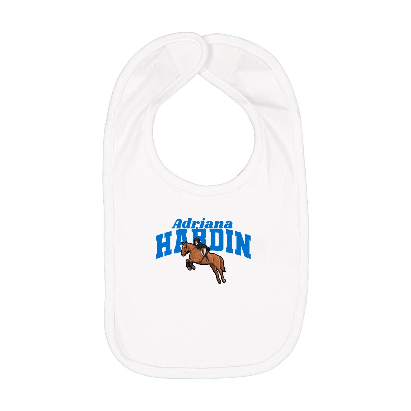 Infant Bib — Signature Arch in White