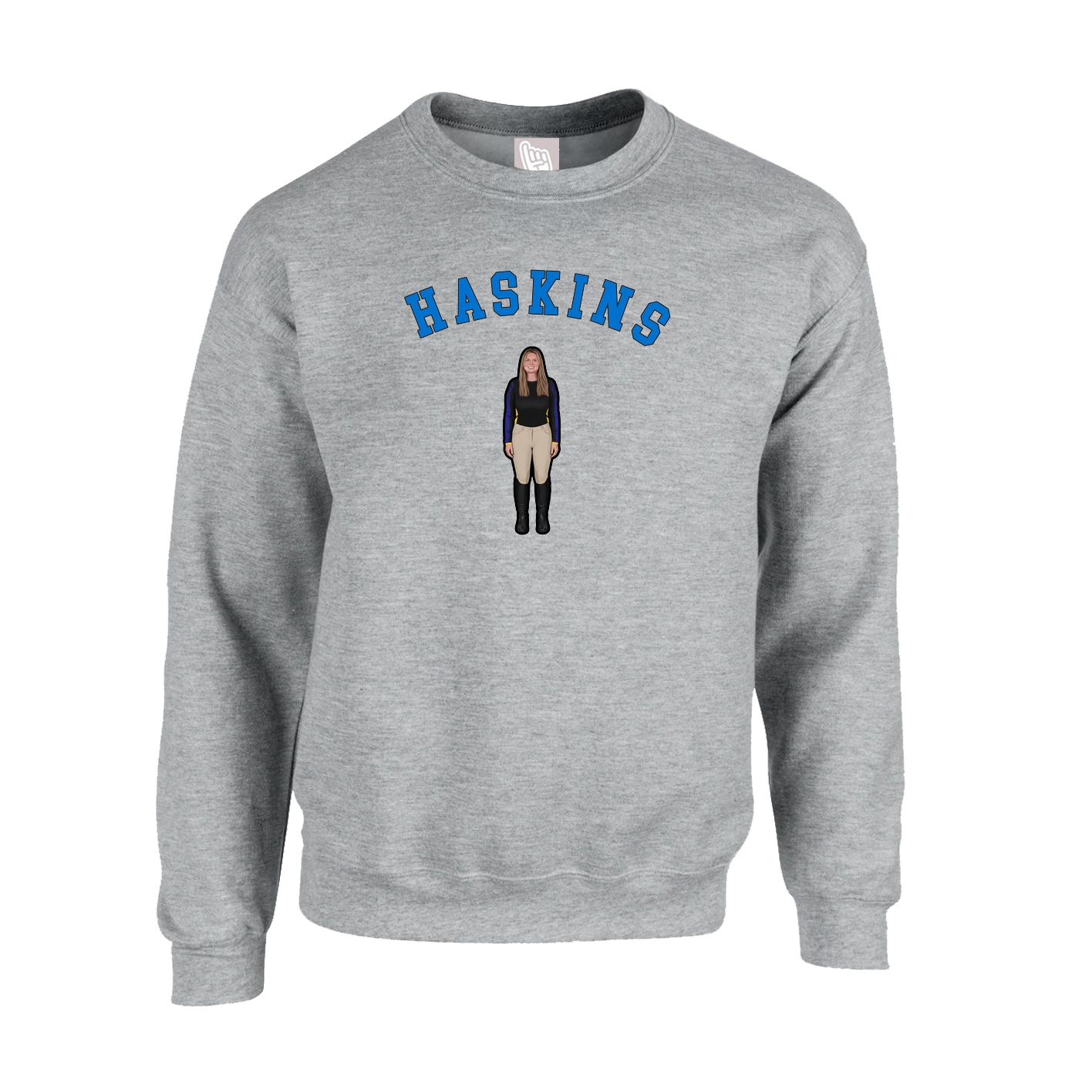 Fleece Crew — Shirsey Arch in Grey