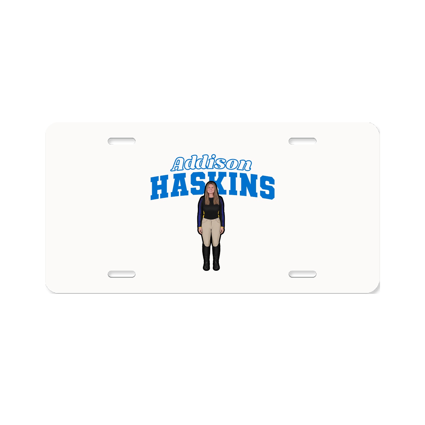 License Plate — Name Arch in Classic
