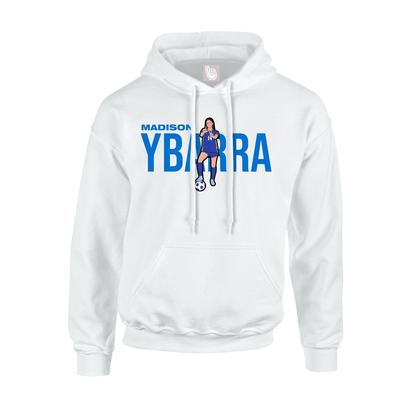 Hoodie — Player Name in White