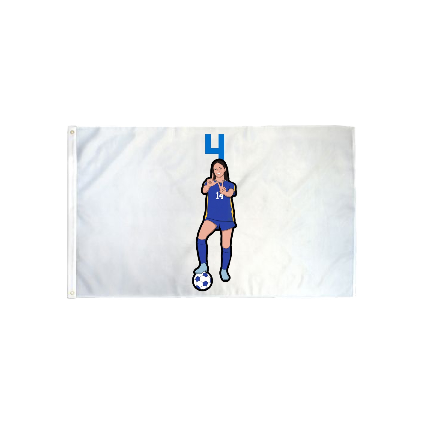 3x5 Flag — Number Top in Classic