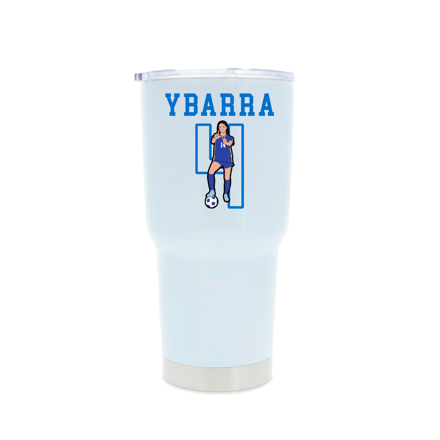 30oz Stainless Steel Tumbler — Shirsey in White