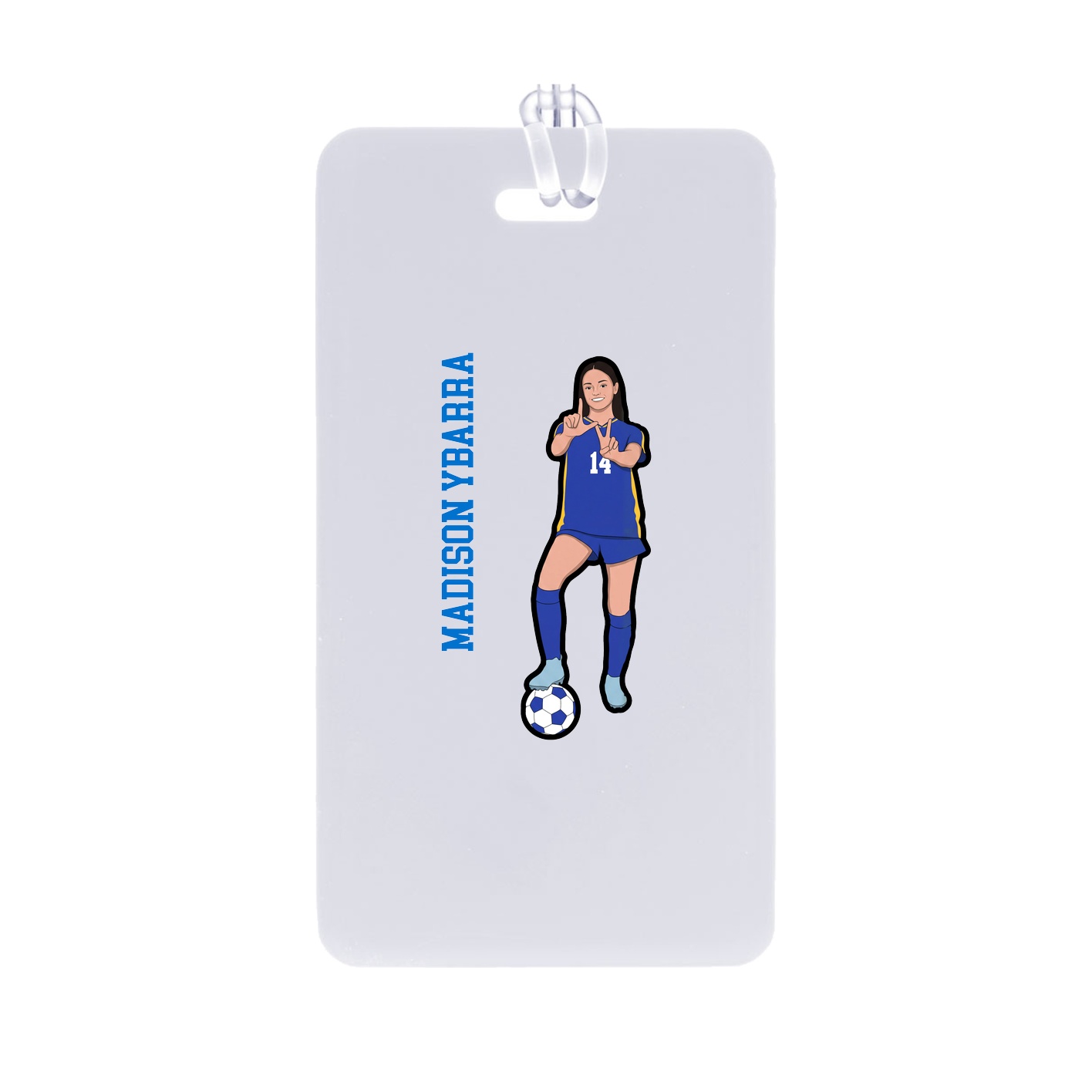 Bag Tag — Name Vertical in Classic