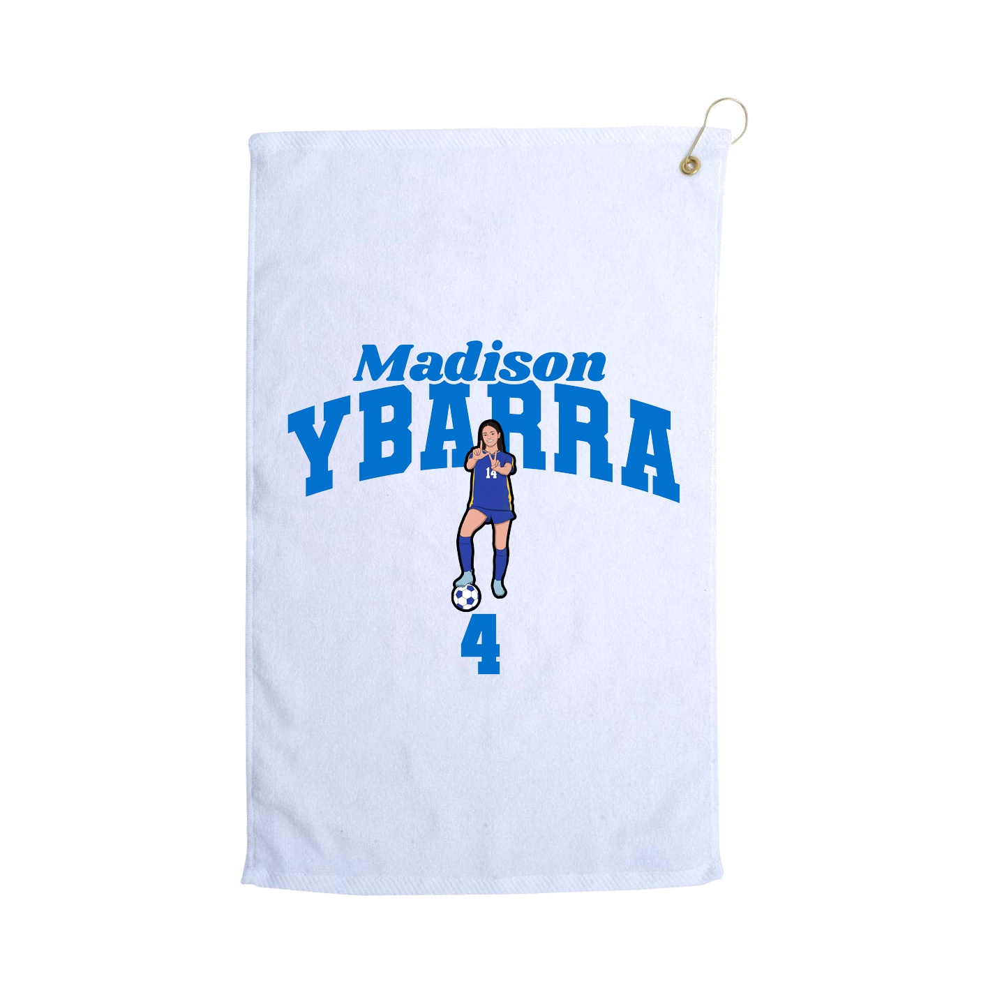 Golf Towel — Signature Arch in White