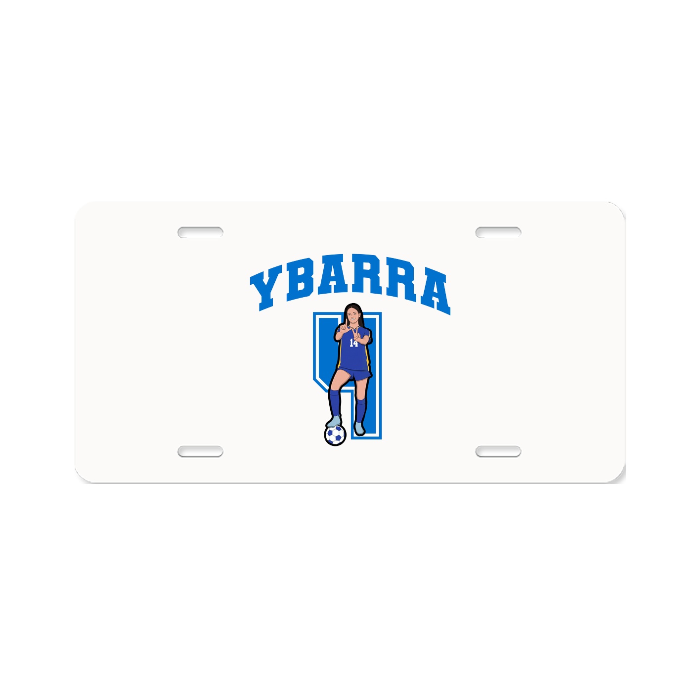 License Plate — Number in Classic