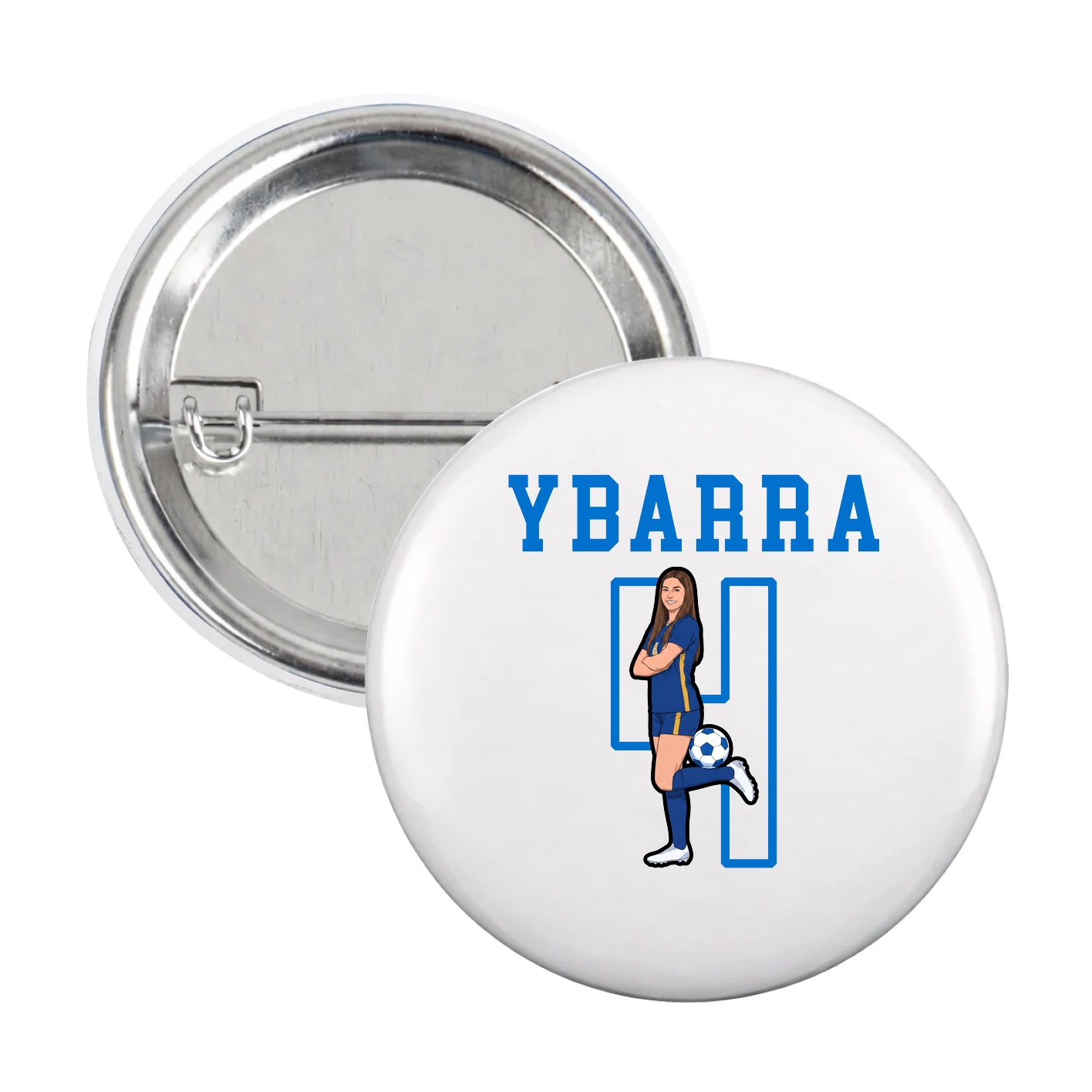 Game Day Button — Shirsey in White