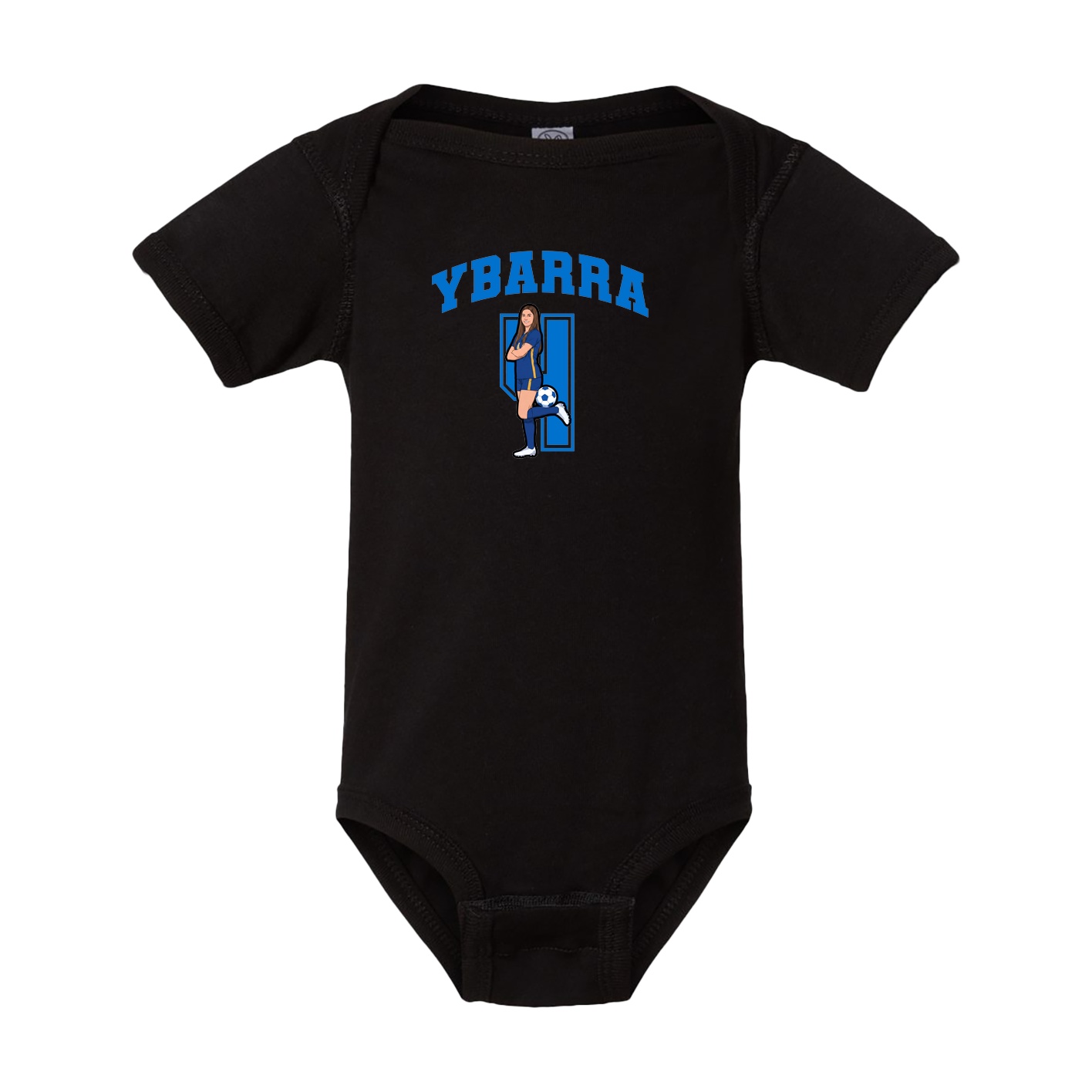 Baby Onesie — Number in Black