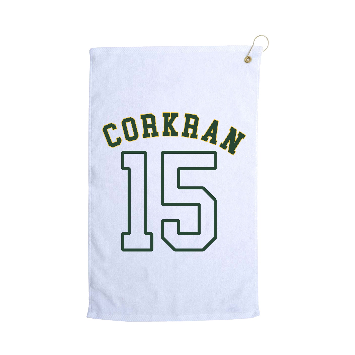 Golf Towel — Shirsey Arch in White