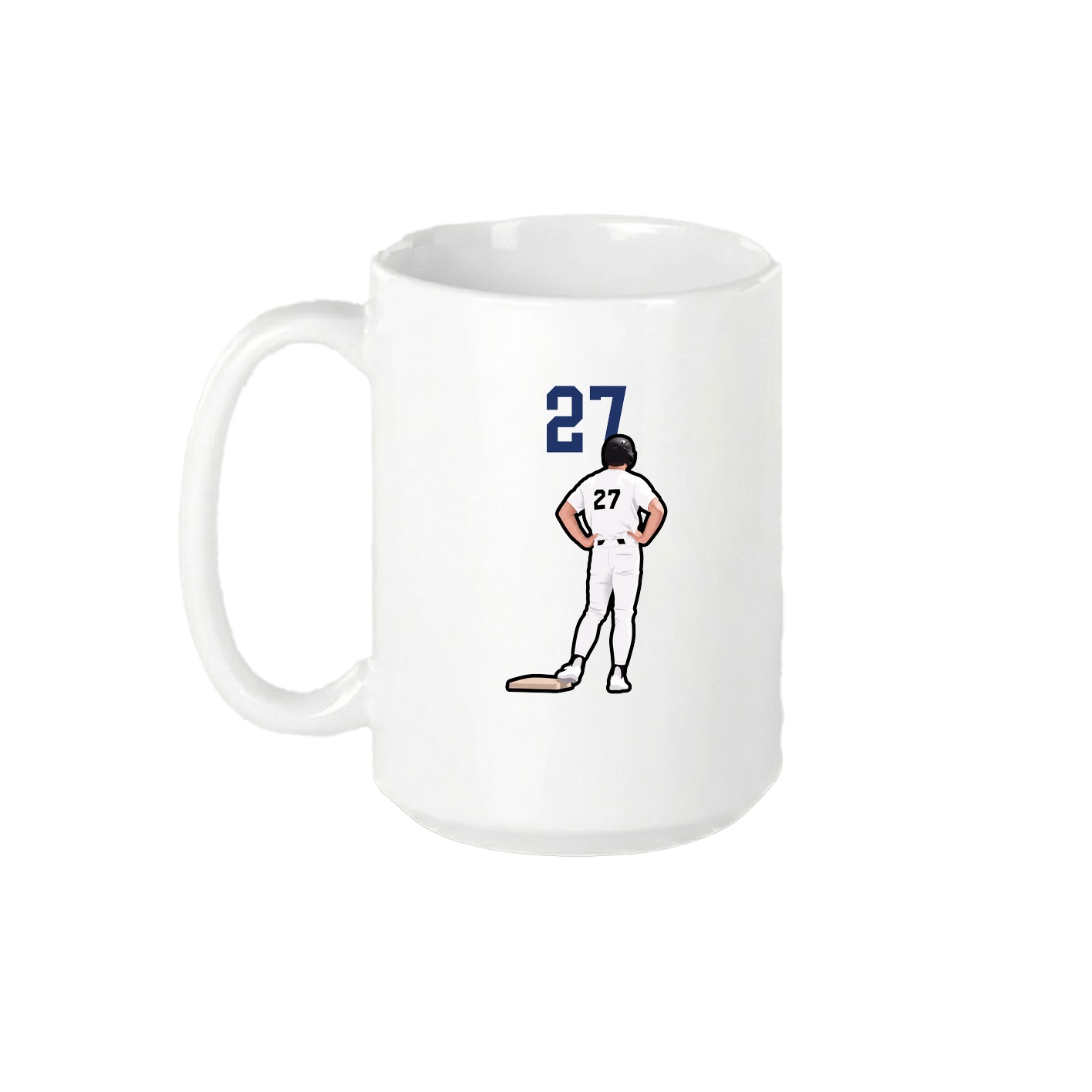 15oz Coffee Mug — Number Top in White