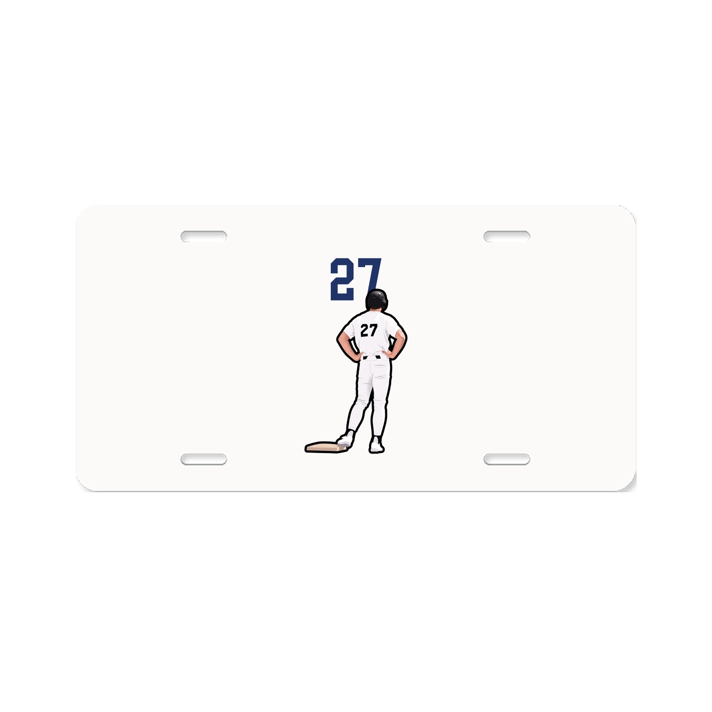License Plate — Number Top in Classic