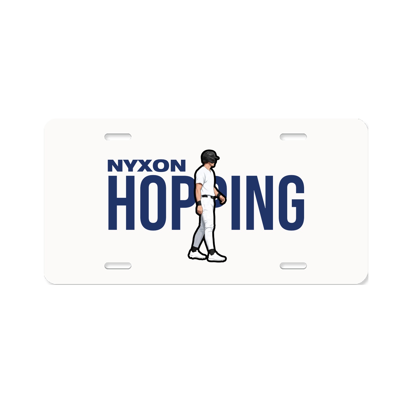 License Plate — Player Name in Classic
