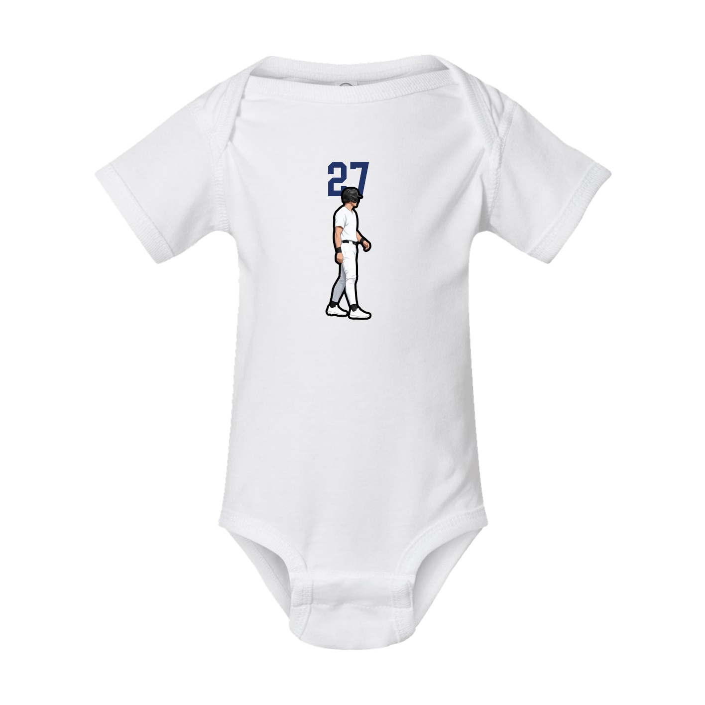 Baby Onesie — Number Top in White