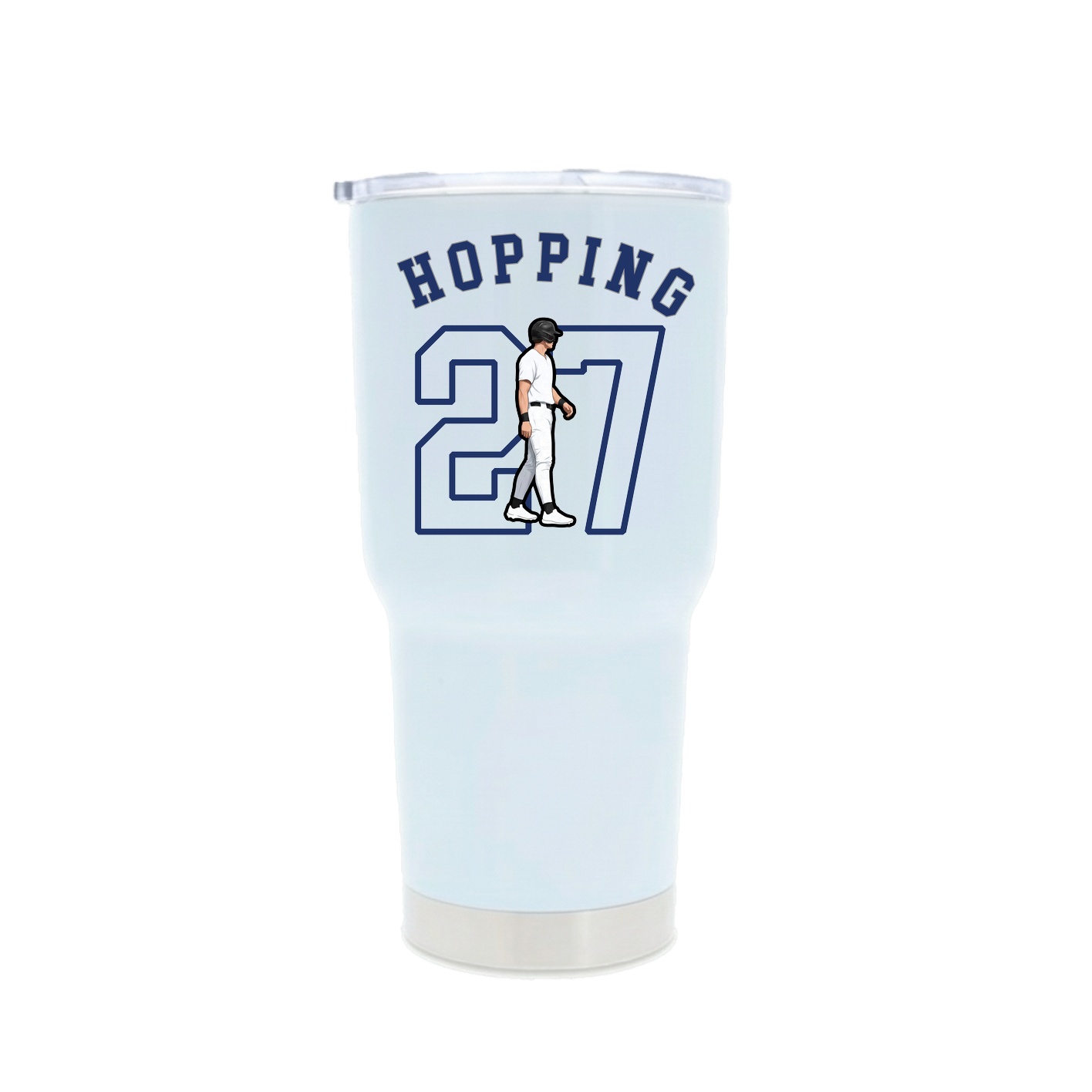30oz Stainless Steel Tumbler — Shirsey Arch in White
